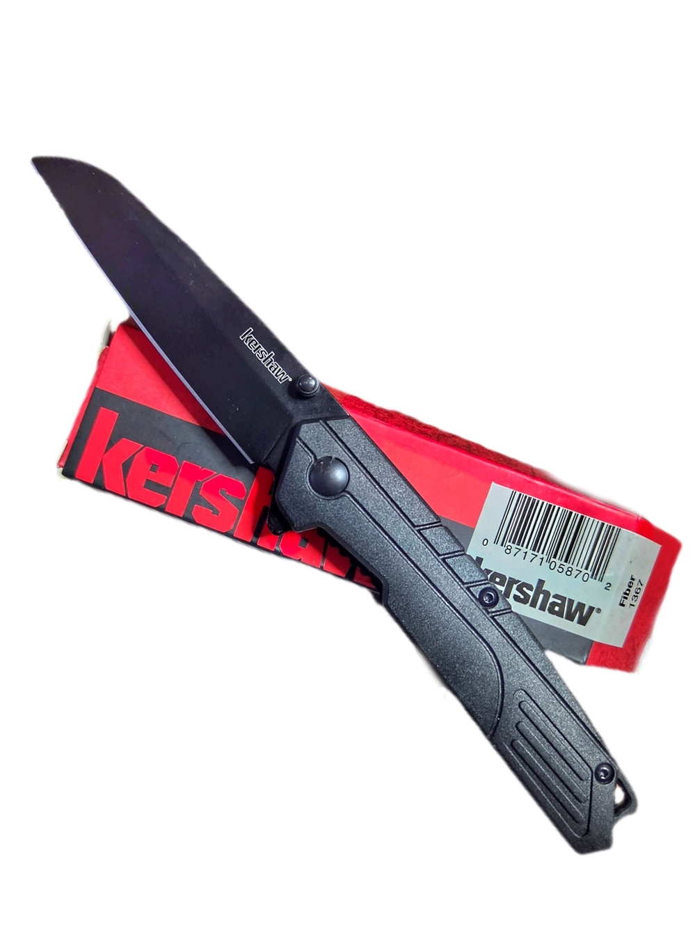 Kershaw // Fiber // Liner Lock Knife Black FRN (